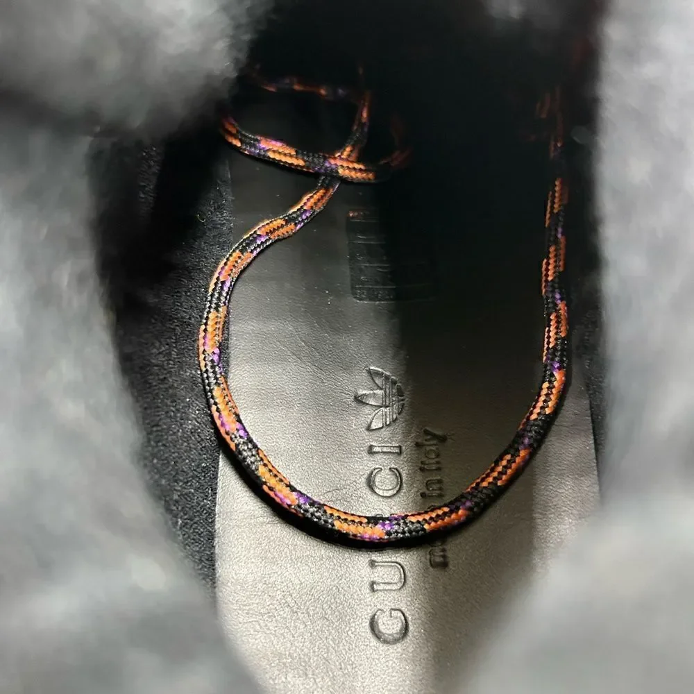 Men’s Gucci X Adidas lace up boots size 8.5 made  in Italy